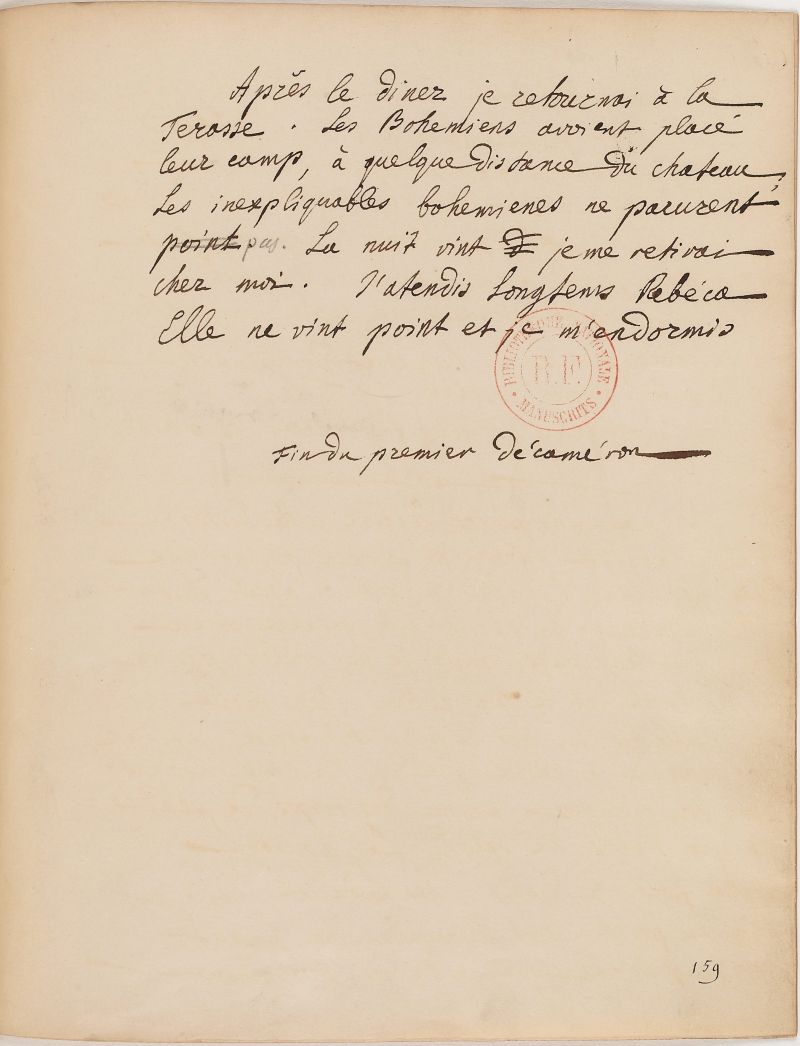 Jean Potocki, Alphonse Van Worden ou Manuscrit trouvé à Saragosse, Saint-Petersbourg, 1804-1805, Printer’s proofs of the first ten days (first decameron) with autograph corrections and additions