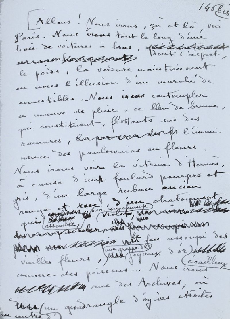 L'étoile Vesper, 1946, Manuscrit autographe en partie et dactylographié, Collection La Maison de Colette © D.R