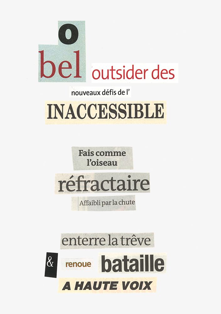 Exposition Livres manuscrits et collages de Cédric Demangeot