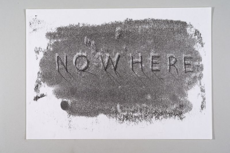 NO W HERE, 1979 © Succession Markus Raetz, ProLitteris